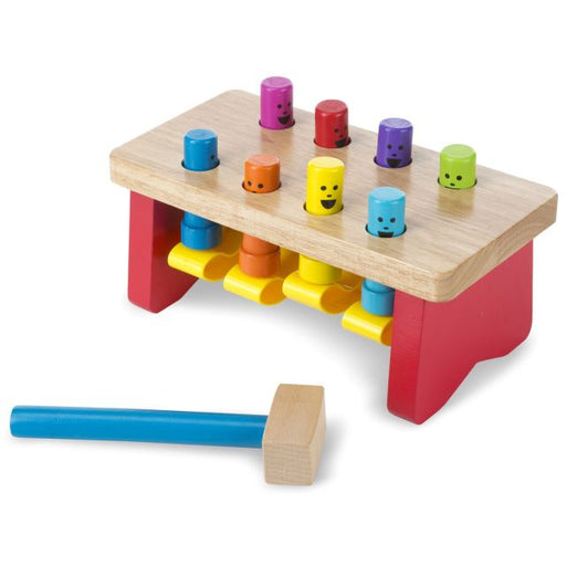 Melissa & Doug Deluxe Pounding Bench Classic Wooden Toy