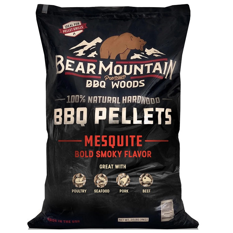 Bear Mountain Mesquite BBQ Wood Pellets, 20-lbs