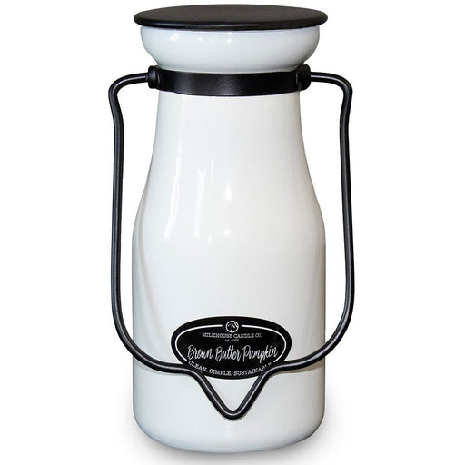 Milkhouse Creamery Collection Soy Candle: Brown Butter Pumpkin, 8-oz. Milk Bottle