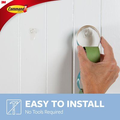 Command™ Clear Mini Hook 6 Pack