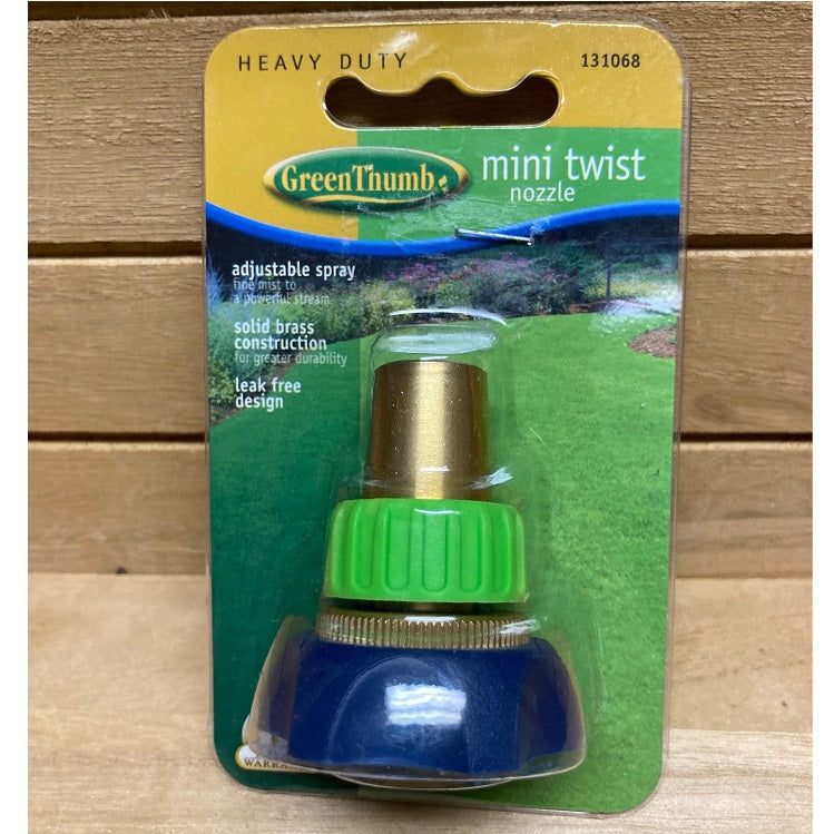 Mini Twist Brass Hose Nozzle