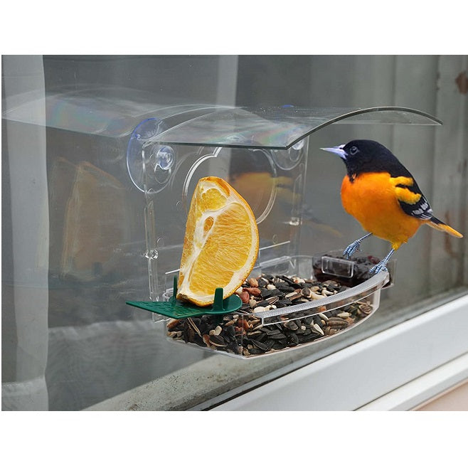 Window-Mounted Mixed Treat Bird Feeder, Audubon