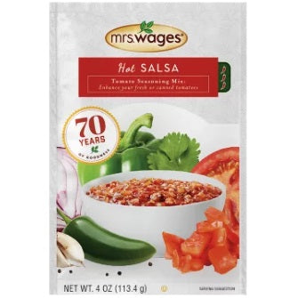 Mrs. Wages Hot Salsa Tomato Seasoning Mix 4 oz