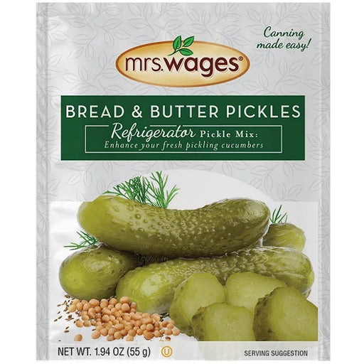 Mrs. Wages Bread & Butter Pickles Refrigerator Pickle Mix 1.94 oz