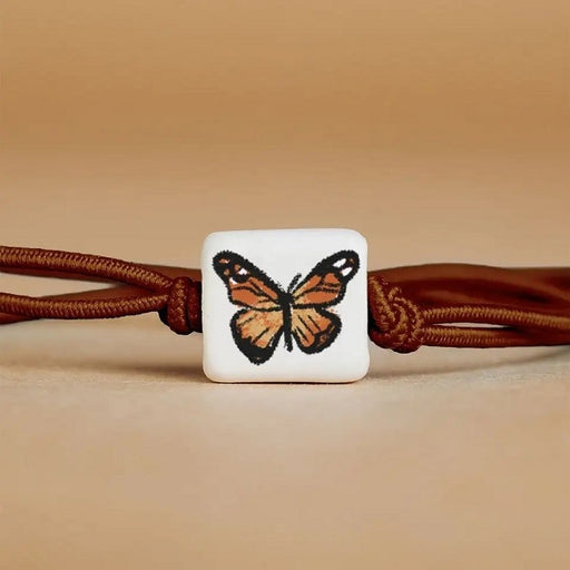 MudLOVE Doodle Bracelet, Monarch Butterfly