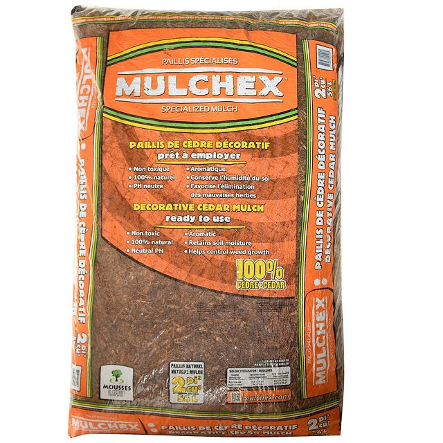 Mulchex Natural Cedar Mulch, 2 Cu. Ft. Bag