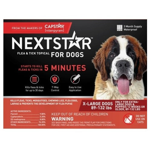NEXTSTAR™ Flea & Tick Topical for Dogs, 3 Pack