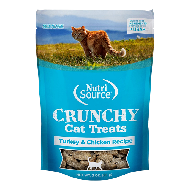 Nutrisource Crunchy Cat Treats Turkey & Chicken 3 oz.