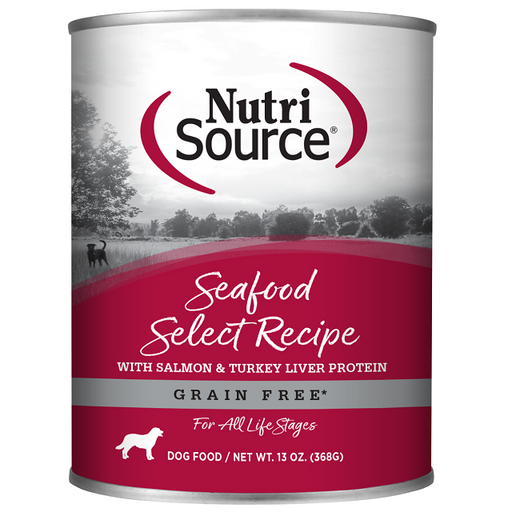Nutrisource Seafood Select Grain Free Wet Dog Food with Salmon & Turkey Liver Protein