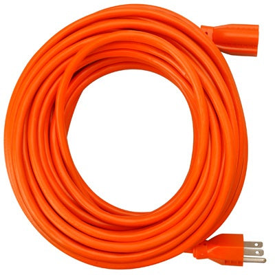 Extension Cord, 16/3, Orange, 25-Ft.