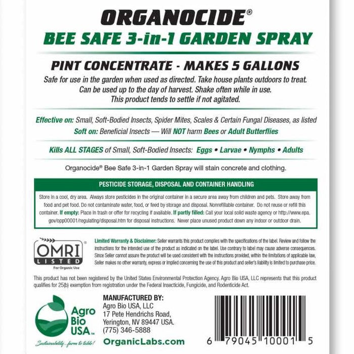 Organocide 3-in-1 Garden Spray RTU 24 oz