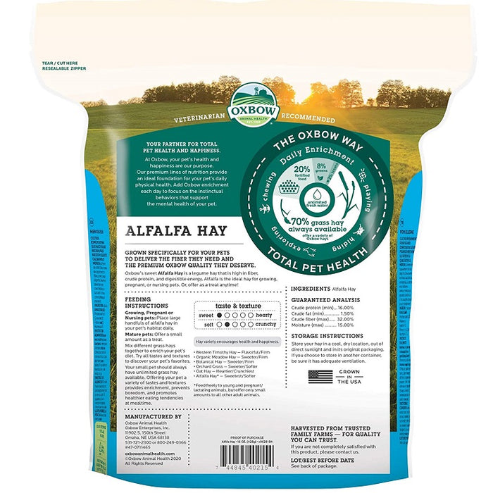 Oxbow Alfalfa Hay, 15 oz.