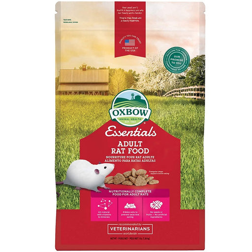 Oxbow Essentials - Adult Rat Food, 3 lbs.
