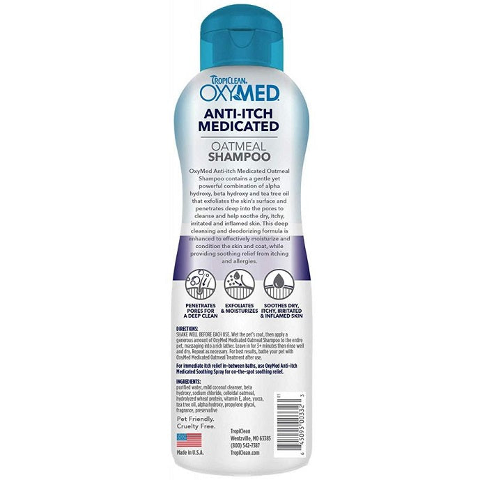 OxyMed Anti-Itch Medicated Shampoo for Dogs & Cats - 20 oz.