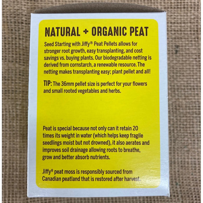 jiffy natural and organic potting mix Jiffy Pellet Refill, 36 Peat Pellets