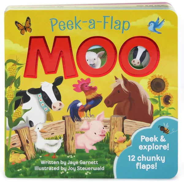 Moo Peek-a-Flap Board Book