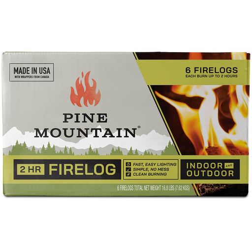 2-Hour Pine Mountain Firelog, 6-Pack