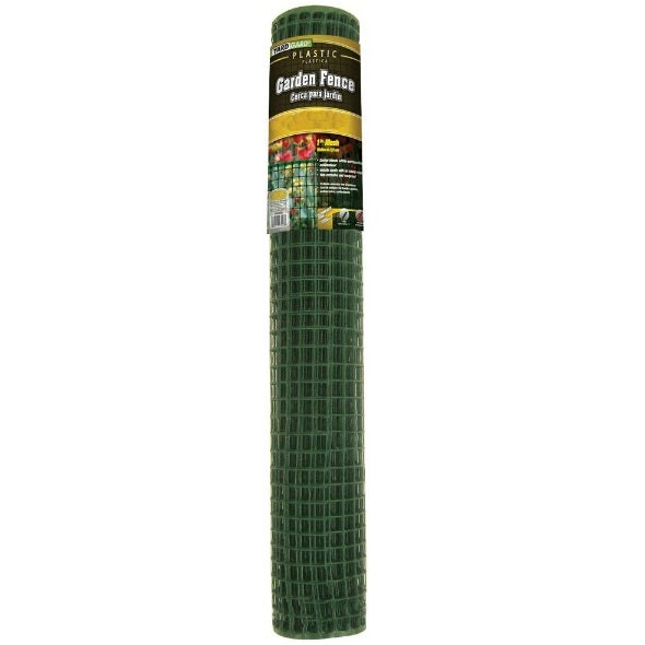 Green Plastic Garden Fence, 1 in. x 24 in. x 25 ft. — Ellington Agway