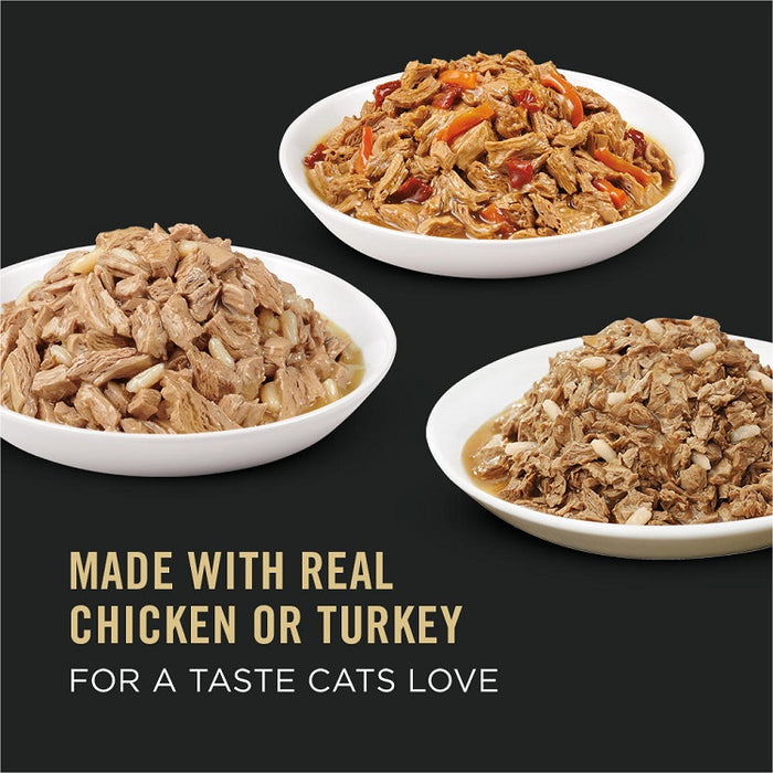 Purina Pro Plan Complete Essentials Chicken & Turkey Variety Pack- Adult Canned Cat Food