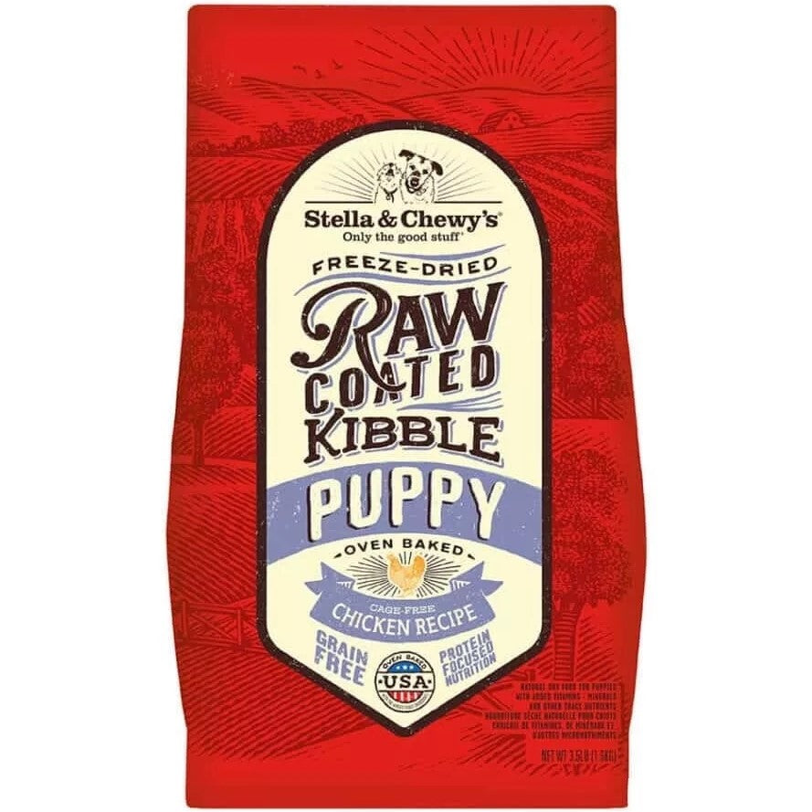 Stella & Chewy's Raw Coated Kibble Puppy Cage-Free Chicken Recipe Dry Dog Food