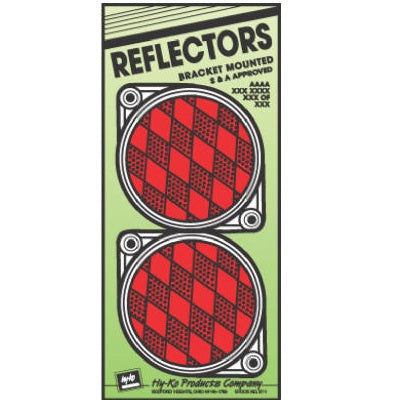 Round Reflectors, 3.25" Red, 2 Pack - CDRF-3R