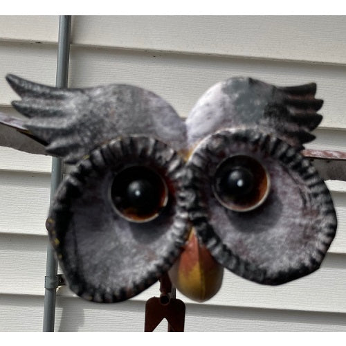 Rocking Owl Garden Stake, 53-inch, "Dwight"