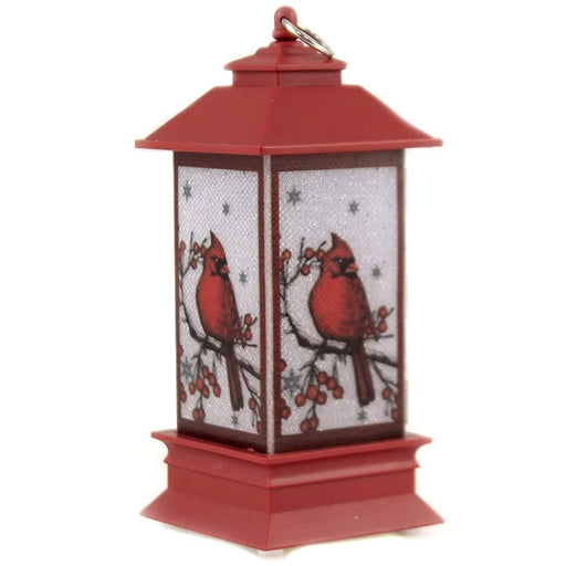 Cardinal Lantern LED Light-Up Ornament