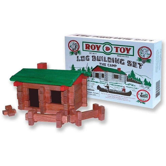 Original Roy Toy Miniature Log Cabin Set No. 9 The Camp