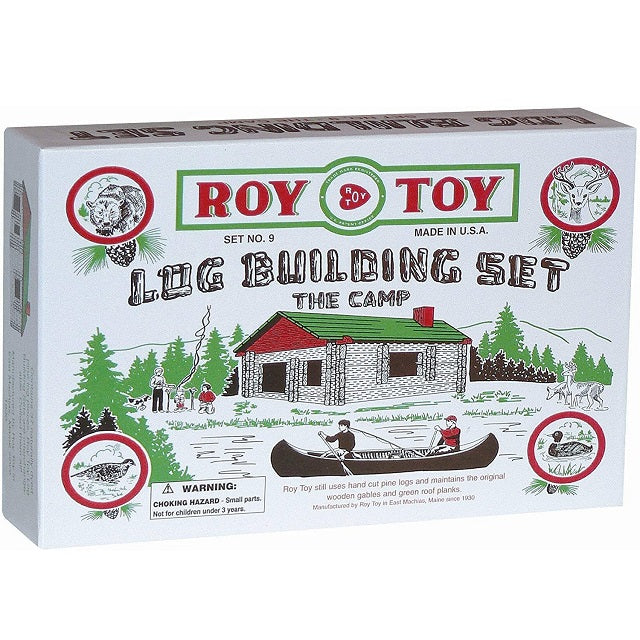 Original Roy Toy Miniature Log Cabin Set No. 9 The Camp