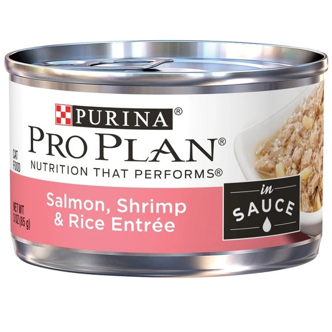 Purina Pro Plan Savor Adult Salmon, Shrimp & Rice in Sauce Entree Canned Cat Food