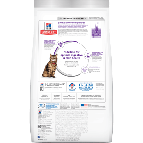 Hill's Science Diet Adult Sensitive Stomach & Skin Dry Cat Food 7-Lbs.