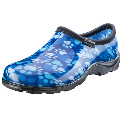 Sloggers Women's Rain & Garden Shoes - Paw Print Blue