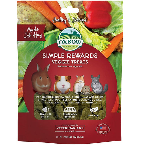 Oxbow Simple Rewards Baked Veggie Treats, 3 oz.
