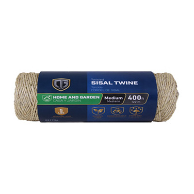 Sisal Twine, Twisted, 1-Ply x 400-Ft.