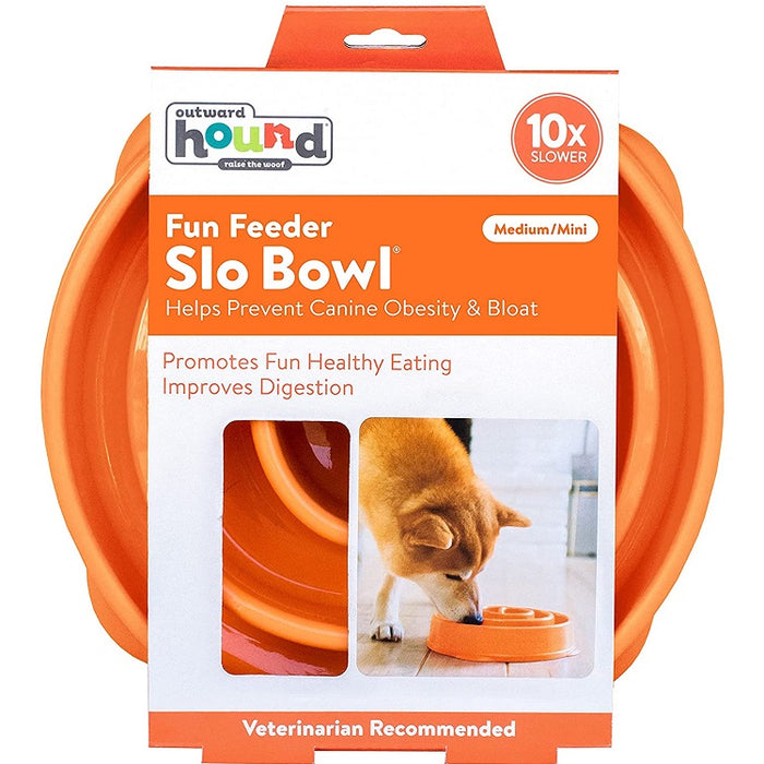 Slo Bowl Fun Feeder Medium, Orange