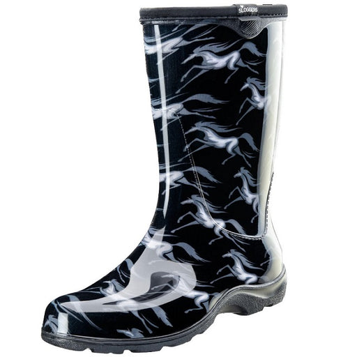 Sloggers Women's Rain & Garden Boots - Horse Black
