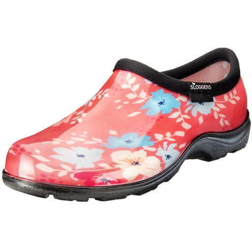 Sloggers Women's Rain & Garden Shoes - Floral Fun Coral