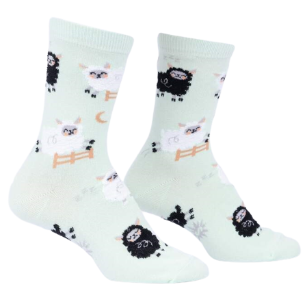 Women's You Can Count on Me Sheep Crew Socks