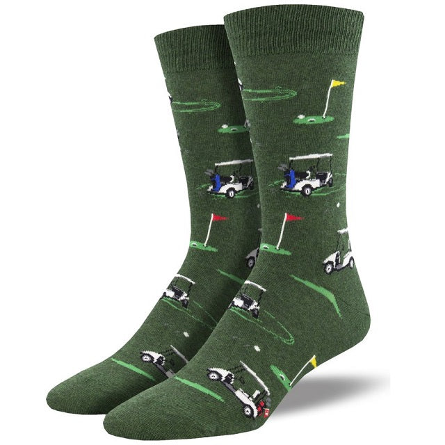 Men's Putting Around Socks, Dark Green