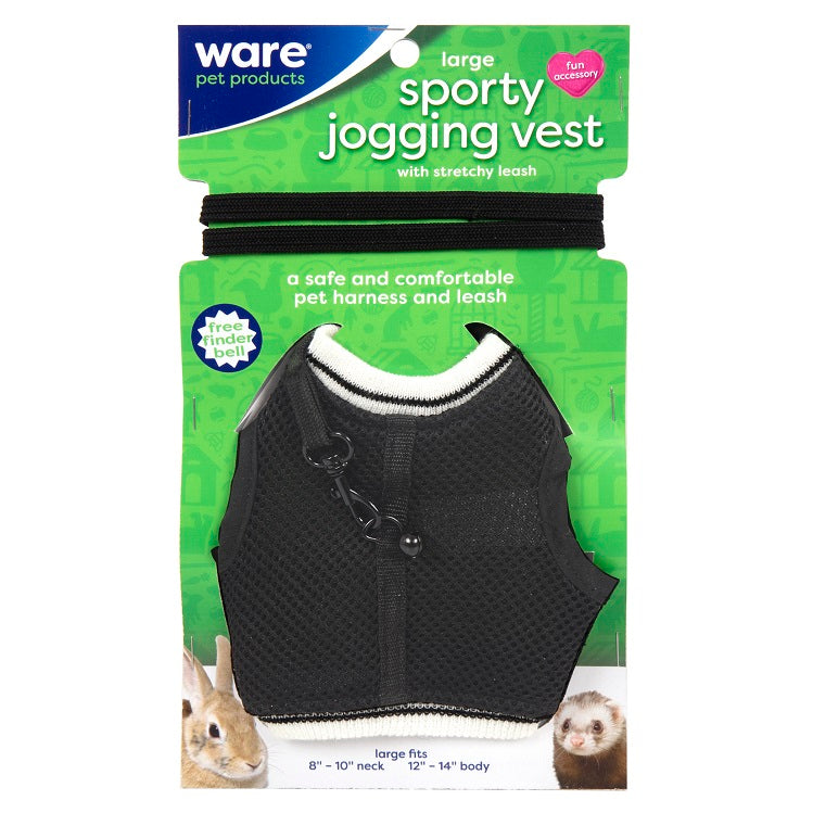 Small Animal Sporty Jogging Vest Harness, Large