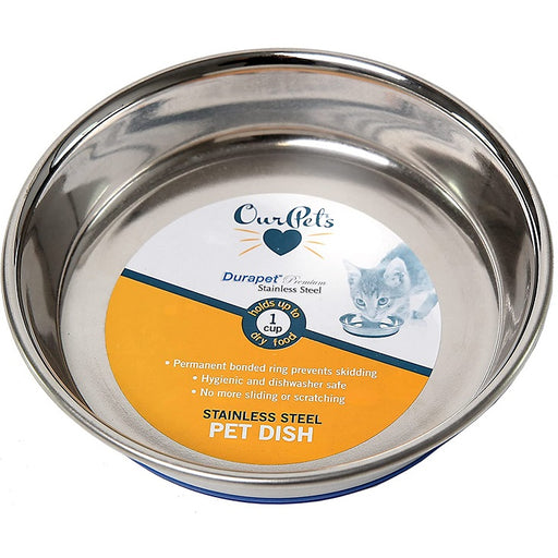 Stainless Steel No-Tip Cat Bowl, 6 oz.