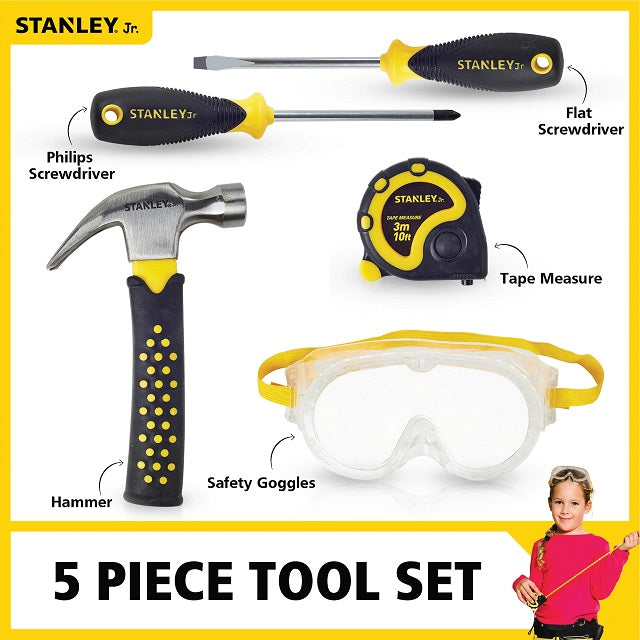 STANLEY Jr. 5 Piece Toy Tool Set ST004-05-SY