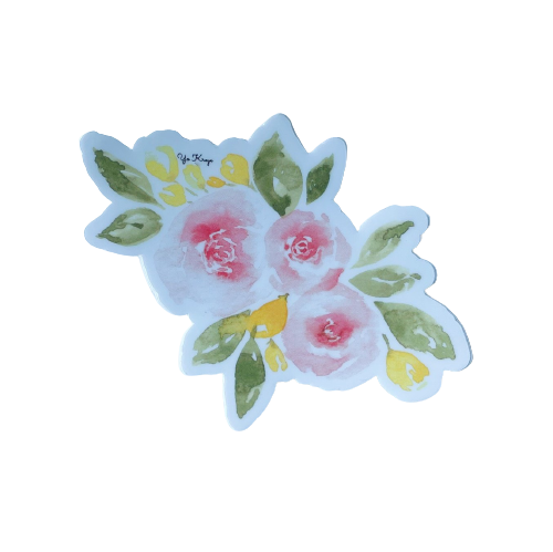 Watercolor Flower Sticker