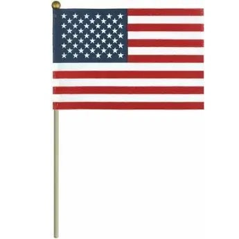 Hand-Held American Flag, 4 inches x 6 inches