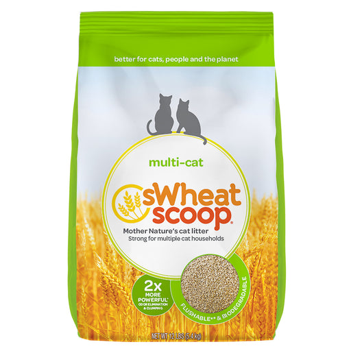 Swheat Scoop Unscented Scoopable Multi-Cat Litter 25 Lbs.
