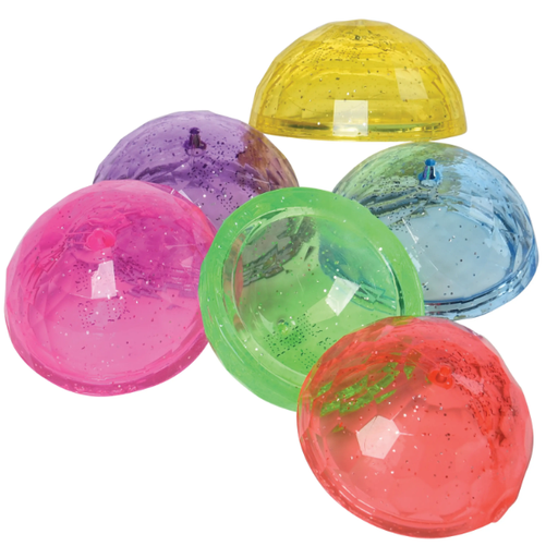 U S Toy Transpa Glitter Popper Fidget Assorted Colors