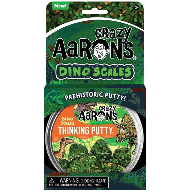 Crazy Aarons Trendsetters Dino Scales Glitter Thinking Putty, 4