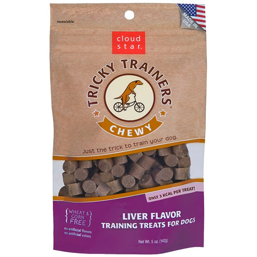 Cloud Star Chewy Tricky Trainers Liver Dog Treats