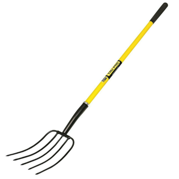 Tru Pro 5-Tine Manure Fork with Fiberglass Handle 30323