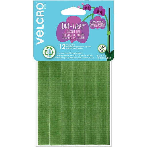 Velcro One-Wrap Pre-Cut Plant & Garden Ties 6 in. x 1/2 in. 12-Pack